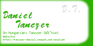 daniel tanczer business card